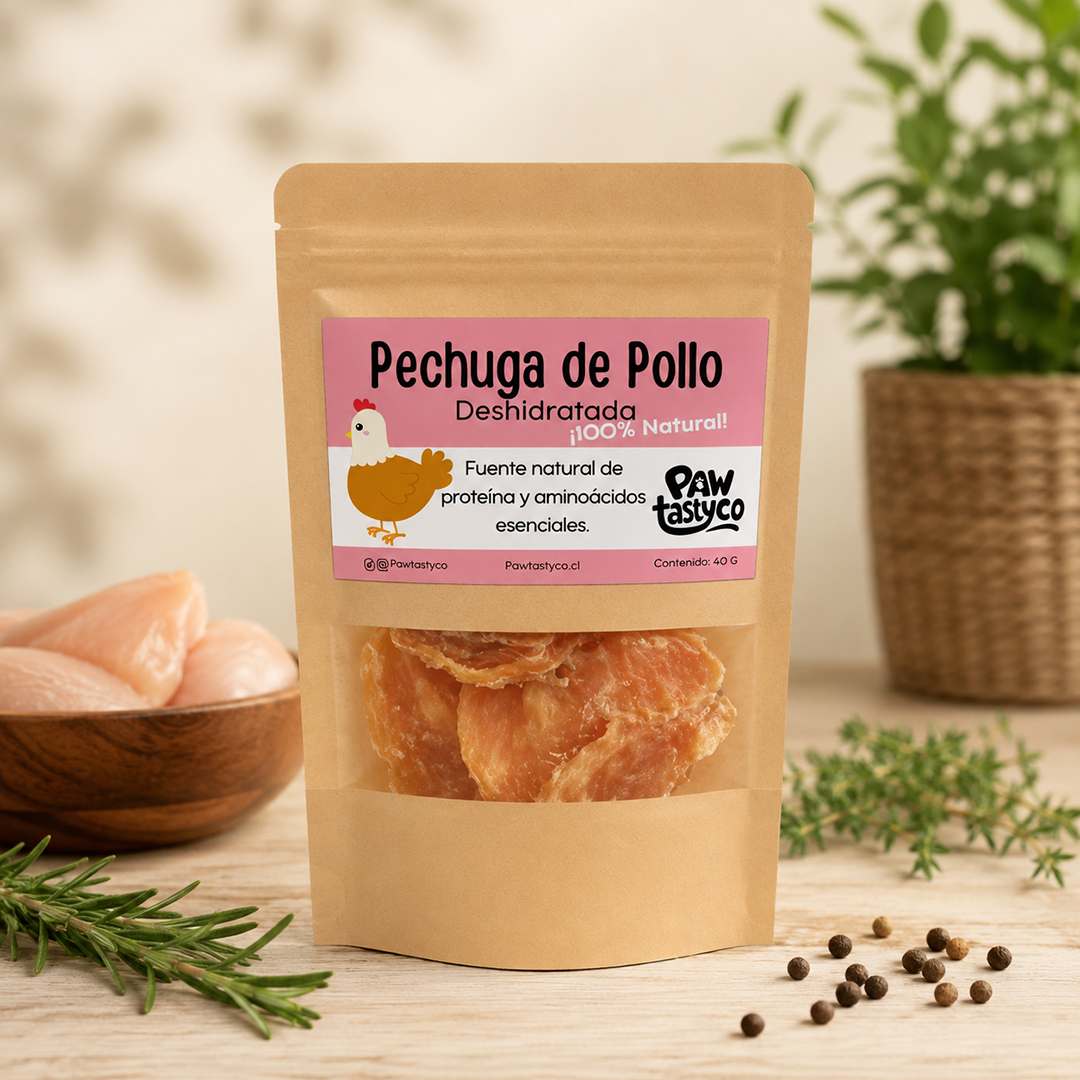 Pechuga de Pollo Deshidratada 100% Natural para Perros y Gatos | Pawtastyco