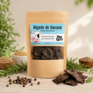 Hígado de Vacuno Deshidratado para Perros y Gatos | Snack Natural Pawtastyco