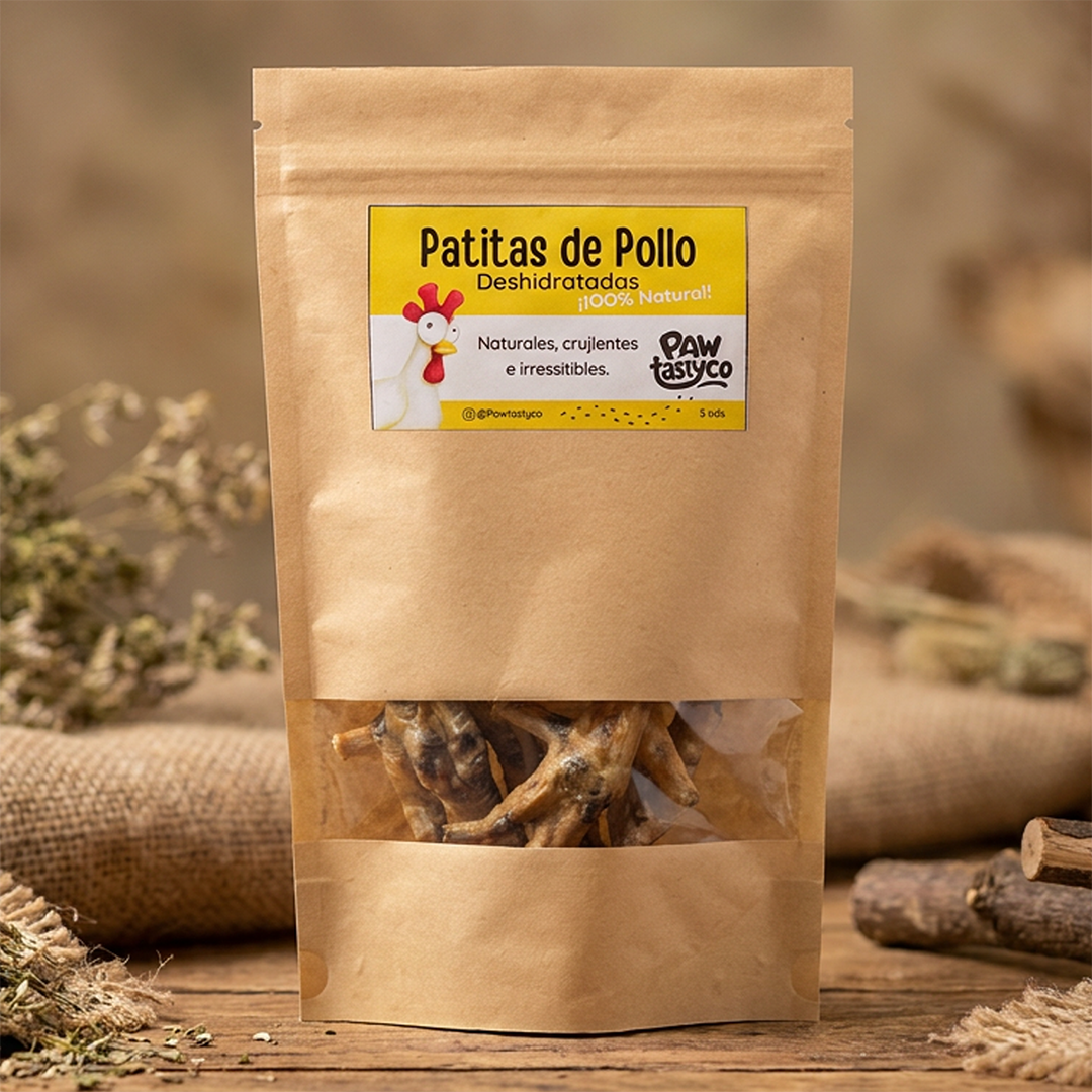 Patas de Pollo Deshidratadas 100% Naturales | Pawtastyco